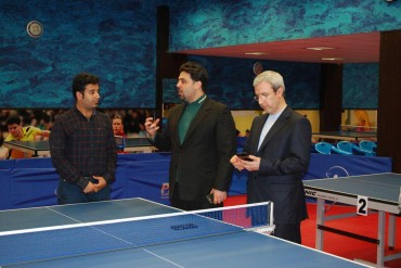 ریاست فدراسیون تنیس روی میز در آکادمی تنیس روی میز تائبی پور