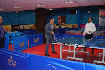 ریاست فدراسیون تنیس روی میز در آکادمی تنیس روی میز تائبی پور